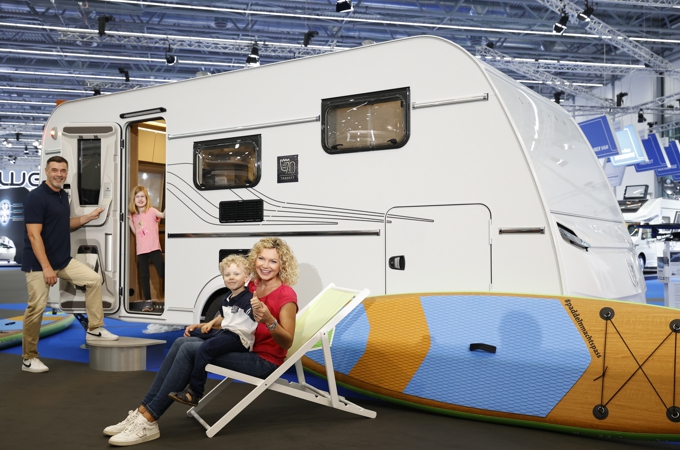 Caravan auf dem Caravan Salon 2024