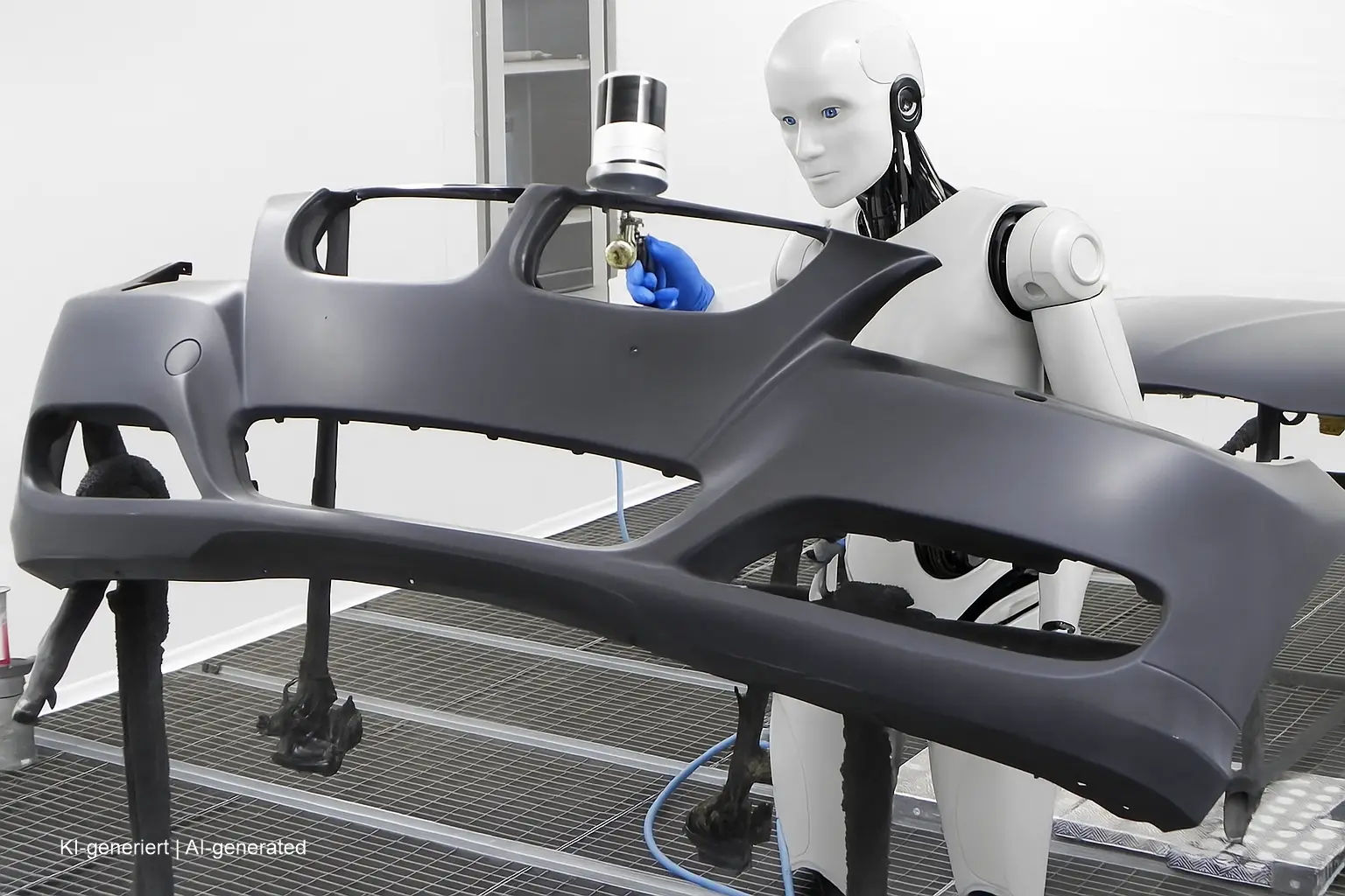 Humanoide Roboterlackierung in SEHON-Lackierkabine
